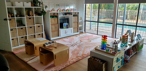 Extra Large Mothers Love Snuggle Rug In a Childcare Centre