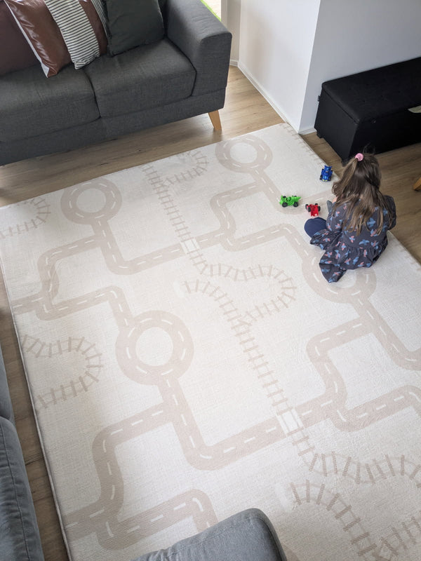 The Streets -Earth Designer Snuggle Rug -Sensory Tatami Mat