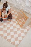 Oatmeal Checkered Padded TPU Playmat