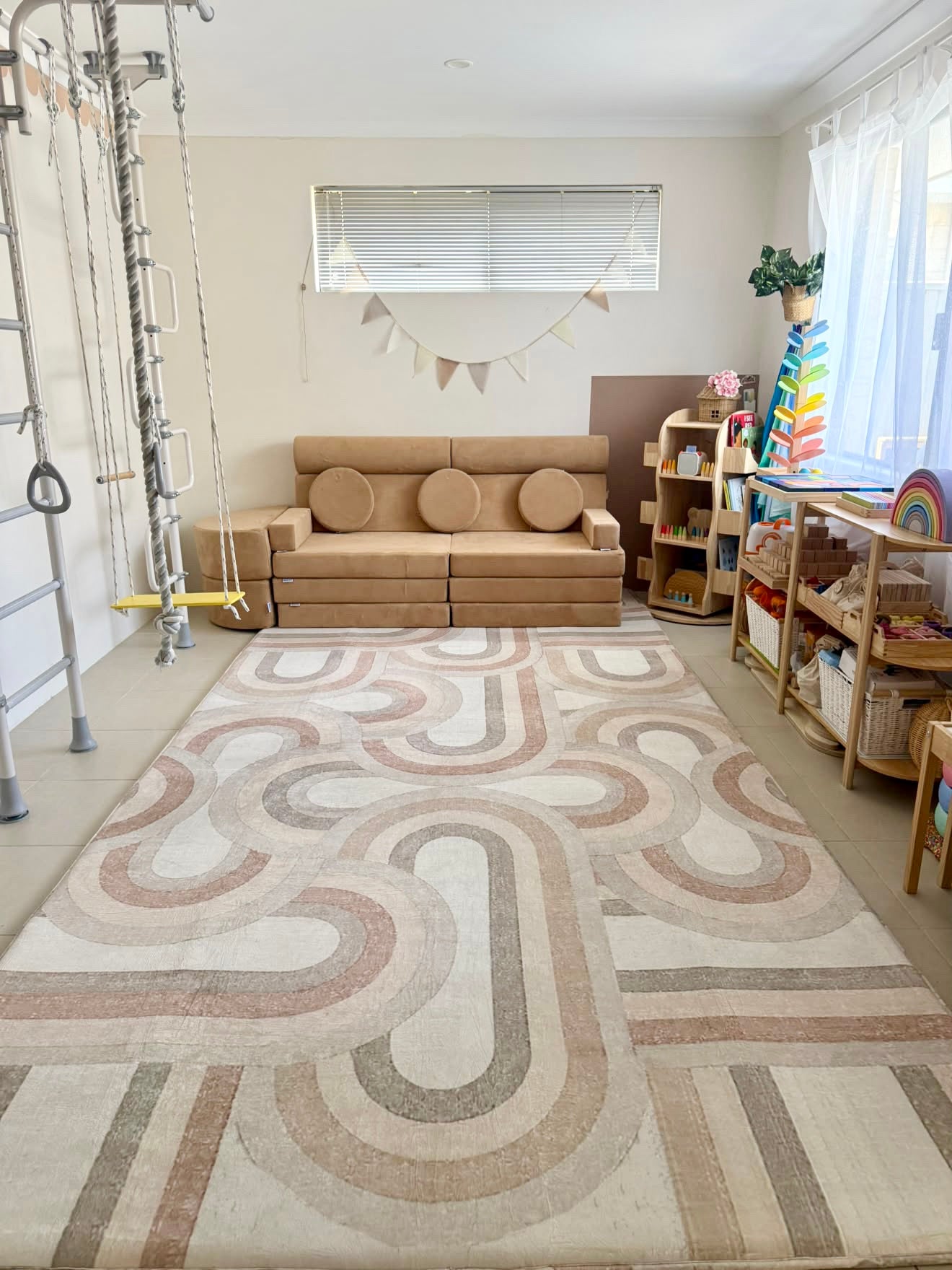Archer Earth Snuggle Rug -Sensory Tatami Safety Mat