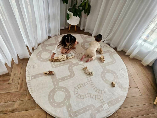 The Streets -Earth Designer Snuggle Rug -Sensory Tatami Mat