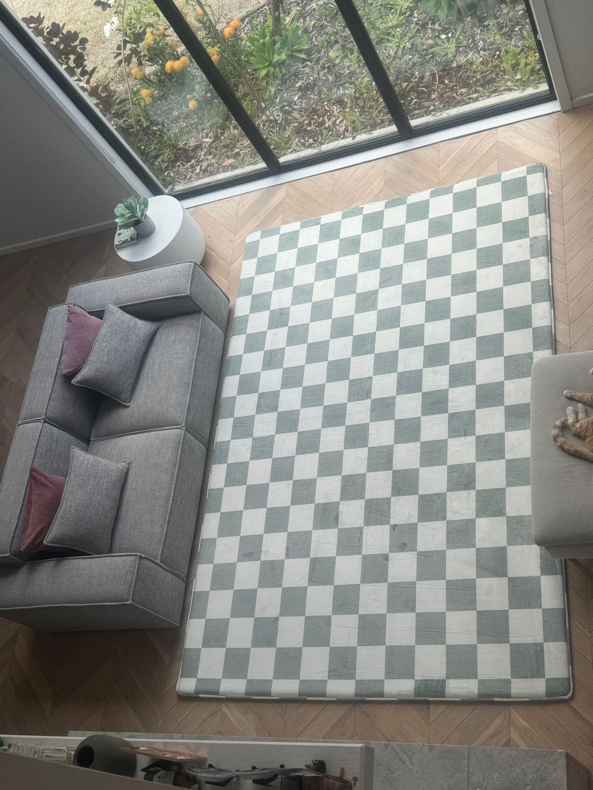 Checkmate Sage Snuggle Rug | Sensory Tatami Mat