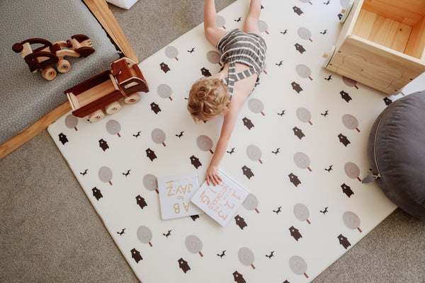 Forrest / Grey - Padded Playmat - Large