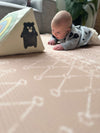 Baby Driver / Dusty Nude Boho - Padded Playmat - Large