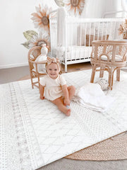 Round Macrame Baby Play Mat - Large