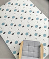 Forrest Stone Blue playmat. Side B has a tree and bear pattern. 