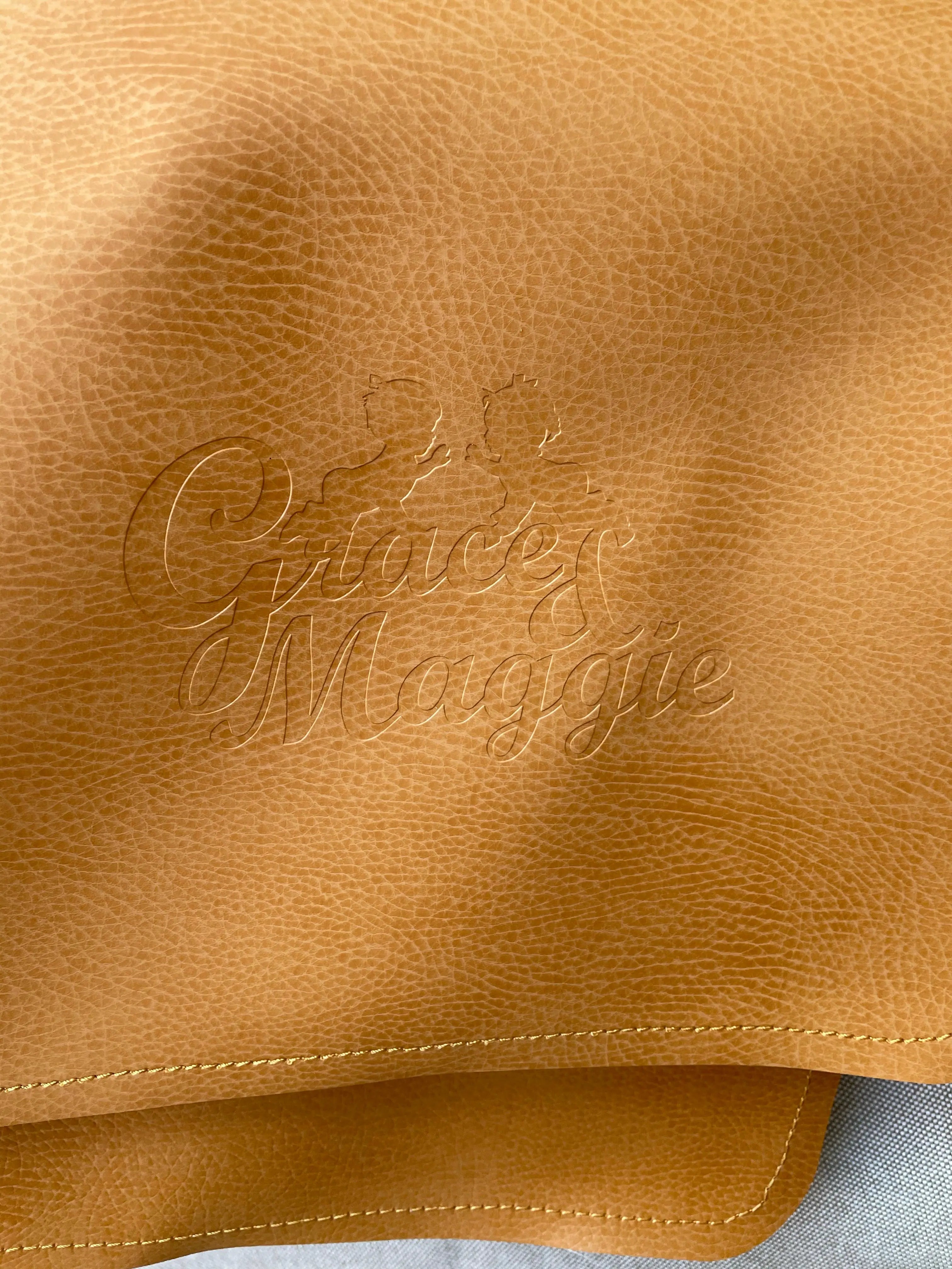 The Wanderer: Tan Vegan Leather Playmat Grace & Maggie